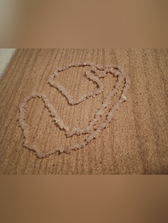 Jewelry - Rose Quartz Chip Necklace - Elegant Pink Beaded Strand